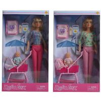 DEFA 8358d Кукла Defa. Lucy На прогулке с малышом, 2 вида в ассортименте