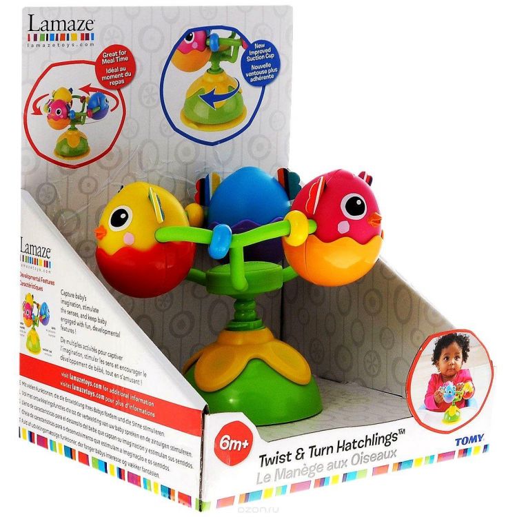 TOMY Lamaze 27242 Томи Ламаз Развивающая игрушка с присоской "Веселые утята"