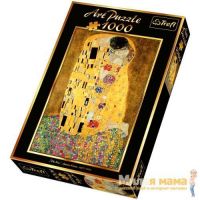 Trefl 10291 Арт пазл - Поцелуй - Густав Климт, 1 000 деталей 