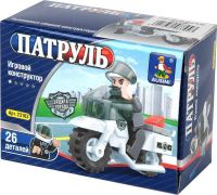 Ausini 23103 Конструктор Полицейский на мотоцикле "Патруль", 26 дет.