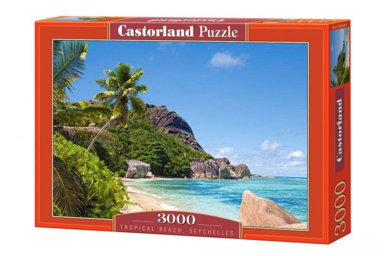 Castorland 300228 Пазл Пляж, Сейшелы, 3000 деталей