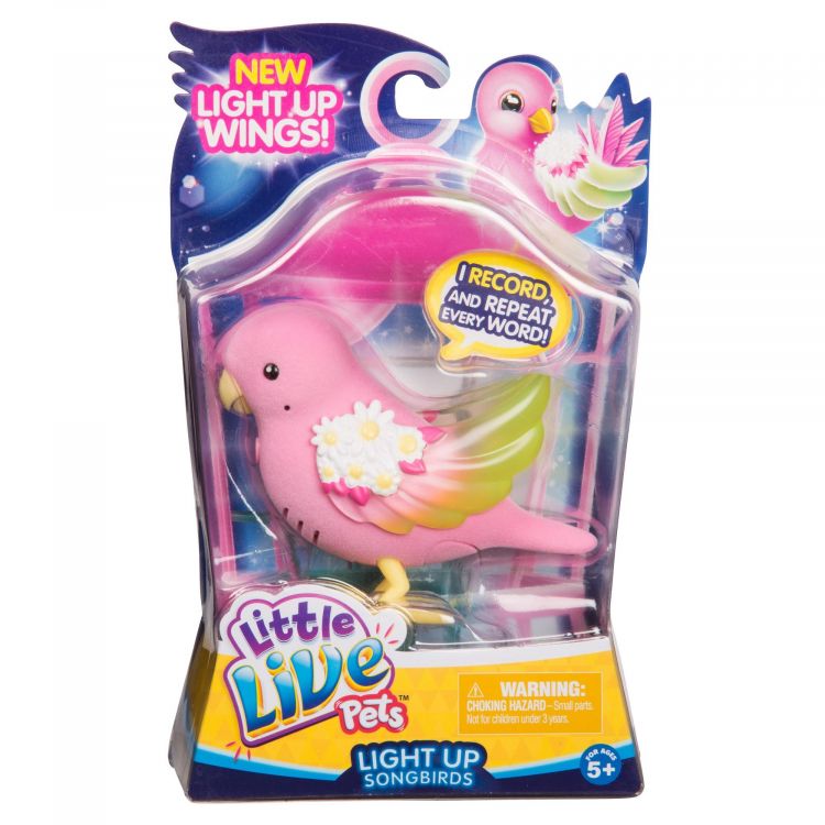 Moose 28540 Little Live Pets S8 Птичка со светящимися крылышками - Яркий Цветок