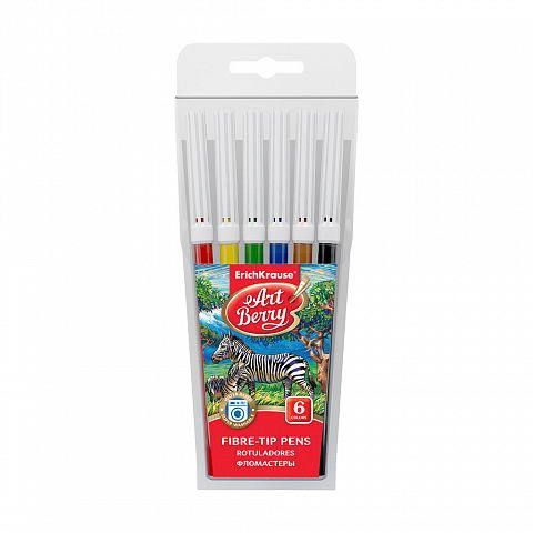 ErichKrause 47879 ArtBerry Фломастеры Easy Washable, 6 цветов