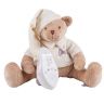 Drema BabyDou 101D Мишка бежевый для засыпания малыша, с белым и розовым шумом