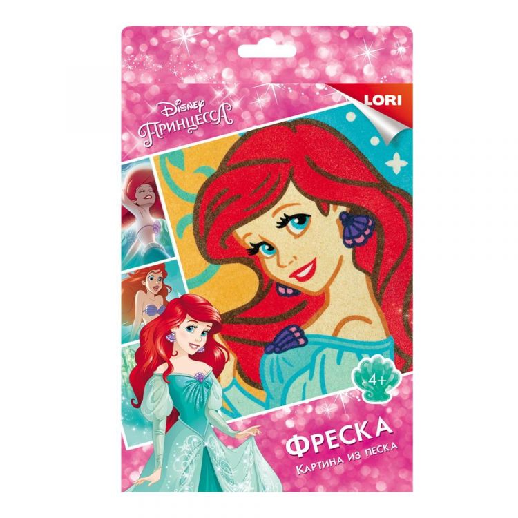 LORI Кпд-022 Набор для творчества LORI Картина из песка Disney Принцесса Ариэль LORI Кпд-022 Набор для творчества LORI Картина из песка Disney Принцесса Ариэль
