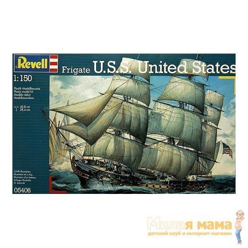 Revell 05406 Сборная модель парусника "United States", 1:150