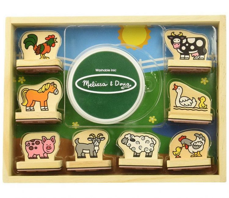 Melissa&amp;Doug 2390 Набор для творчества Melissa&amp;Doug печати Животные с фермы