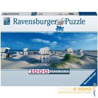 Ravensburger 15054 Пазл-панорама Пляжные корзинки на Зюлте (Бельгия), 1000 элементов