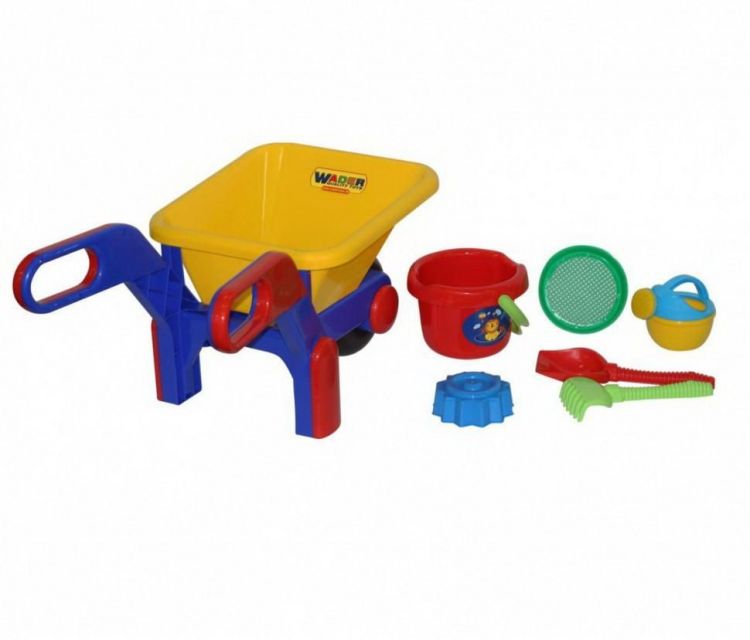 ПОЛЕСЬЕ П-54319 Набор для песочницы ПОЛЕСЬЕ №544 тачка №4, ведро большое, ситечко, лопата №6, грабли №6, формочка "Пирожное", лейка малая №4 ПОЛЕСЬЕ П-54319 Набор для песочницы ПОЛЕСЬЕ №544 тачка №4, ведро большое, ситечко, лопата №6, грабли №6, формочка "Пирожное", лейка малая №4