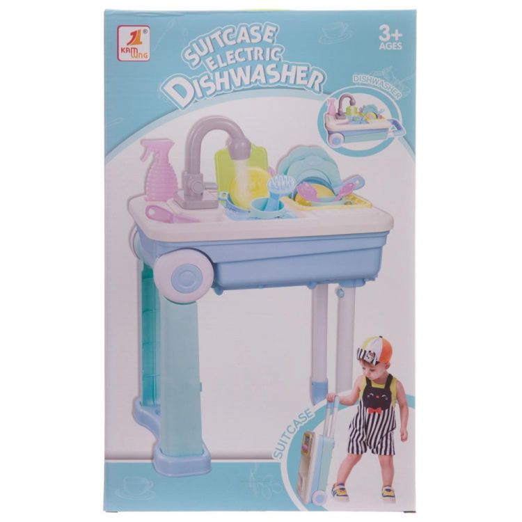 Junfa WK-10567 Чемоданчик-трансформер Junfa Кухонная раковина с водой и аксессуарами Junfa WK-10567 Чемоданчик-трансформер Junfa Кухонная раковина с водой и аксессуарами