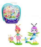 Mattel FXM89 Enchantimals® Petal Park Куклы Друзья-букашки, Саксон Улитка и Дара Стрекоза