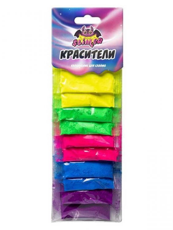 Slimer SSS30-50 Наполнение для слайма Красители, 10 штук, микс