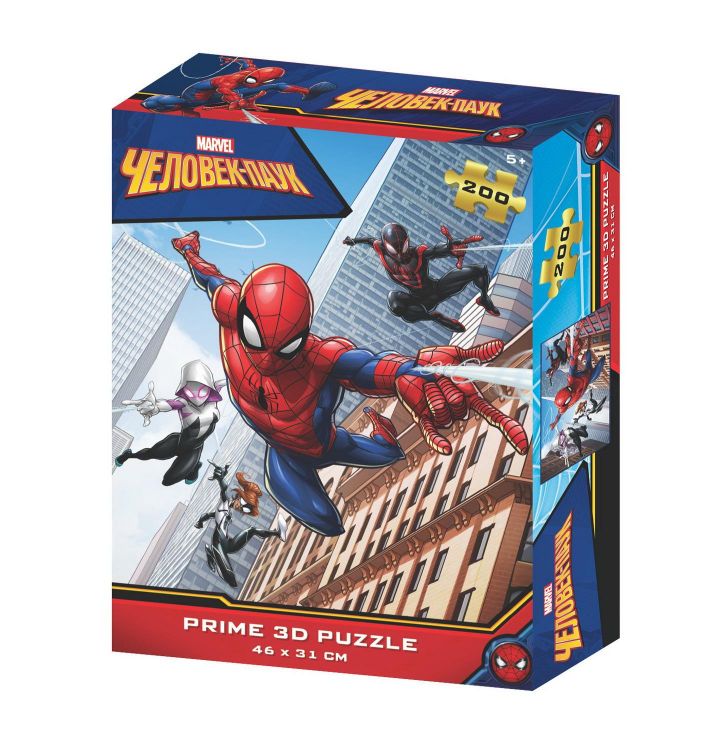 Prime 3D 33055-SBM Пазл Prime 3D Человек-паук 200 элемента