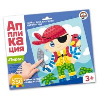 Десятое королевство 02803ДК Набор для творчества. Аппликация "Пират" (5 цв, 250 эл)