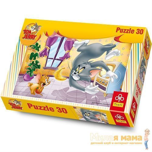 Trefl 18150 Пазл Том и Джери Фруктовая битва, 30 деталей