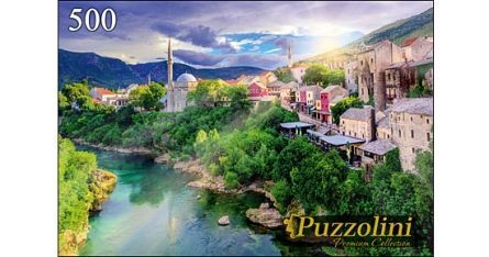 Puzzolini 7673 Пазл Босния и Герцеговина Город Мостар, 500 элементов