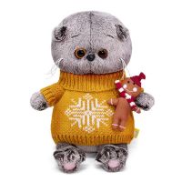 BUDI BASA BB-074 Мягкая игрушка BUDI BASA Кот Басик BABY в оранжевом свитере