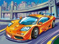 Белоснежка 235-AS Раскраски по номерам  McLaren F1 GTR 30*40 см