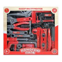 AB-toys PT-00271 Помогаю папе. Набор инструментов, 30 предметов