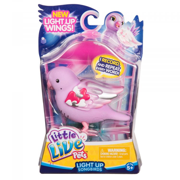 Moose 28541 Little Live Pets S8 Птичка со светящимися крылышками - Лучик Сердца