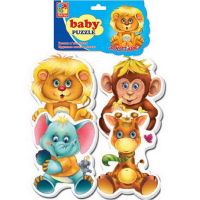 Vladi Toys VT1106-10 Пазлы мягкие Baby puzzle "Зоопарк"