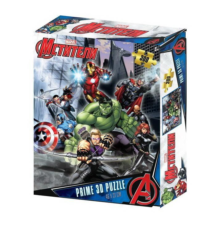 Prime 3D 33043-SBM Пазл Prime 3D Super Мстители 300 элементов