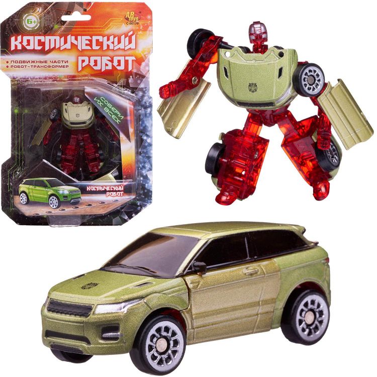 ABtoys (АБтойс) C-00179/зелено-красный Робот-машина ABtoys Космический робот зелено-красный