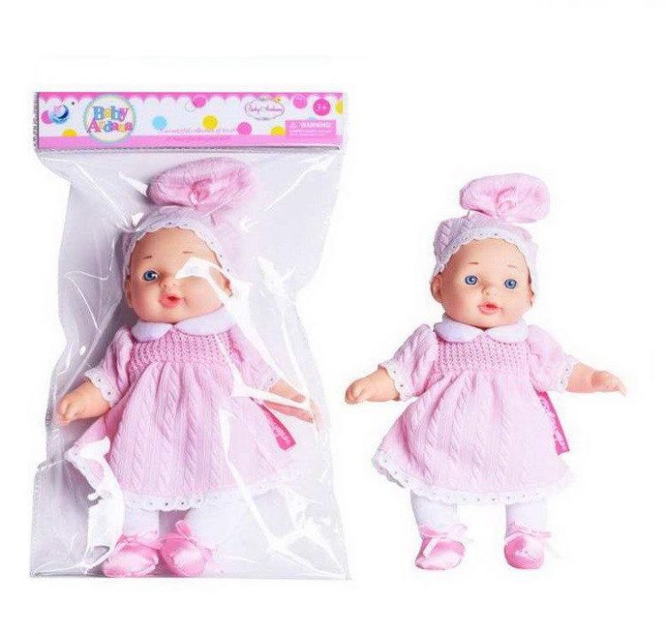 ABtoys (АБтойс) WJ-B5071/розовый Пупс ABtoys Baby Ardana мягконабивной розовый 23см