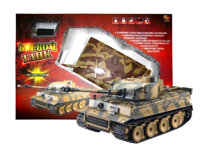 Abtoys C-00085 Танк р/у, стреляющий пластмассовыми шариками, со звуком