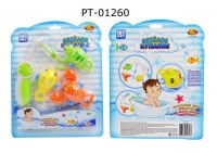 ABtoys (АБтойс) PT-01260 Веселое купание. Удочка и три фигурки-брызгалки, набор