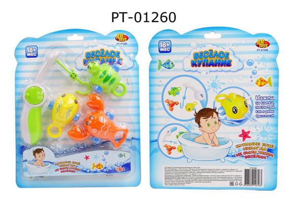 ABtoys (АБтойс) PT-01260 Веселое купание. Удочка и три фигурки-брызгалки, набор ABtoys (АБтойс) PT-01260 Веселое купание. Удочка и три фигурки-брызгалки, набор