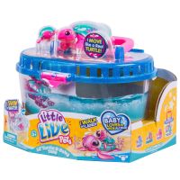Moose 28414 Интерактивная черепашка Little Live Pets S2 с малышом в аквариуме