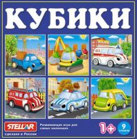 Stellar 00839 Кубики в картинках №39 Спецтехника, 9 штук