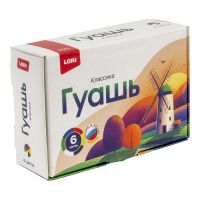 LORI Гк-001 Гуашь LORI Классика 6 цветов по 20 мл