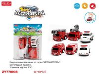 Junfa Toys ZY778036 Набор машинок "Мегамоторы", 6 штук