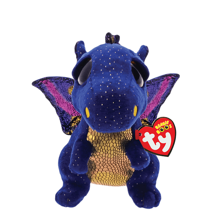 TY 36879 Beanie Boo's Мягкая игрушка Дракон Saffire, 15 см