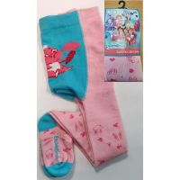 No name T-C03-EN-110-116 Колготки детские Enchantimals Голубо-розовые рост 110-116