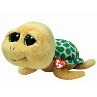 TY 36809 Beanie Boo's Мягкая игрушка черепашка Shellby (зеленая), 40 см