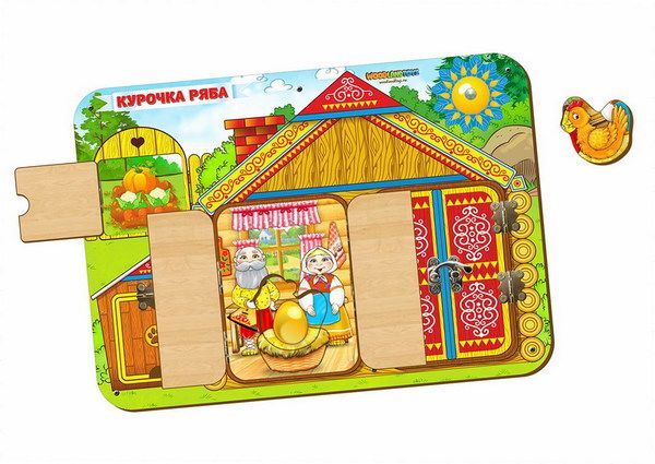 Сибирский сувенир 112105 Бизиборд "Курочка Ряба"