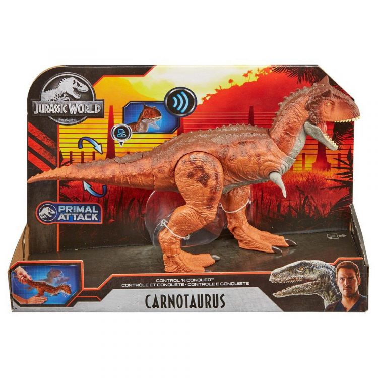 Mattel GJT59 Jurrasic World Фигурка Большой динозавр Карнотавр