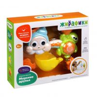 Жирафики 939822 Игрушка для ванной Жирафики Фонтан Морские друзья Черепашка и улитка