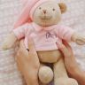 Drema BabyDou 103D Мишка розовый для засыпания малыша, с белым и розовым шумом