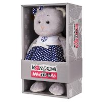 Колбаскин&Мышель MT-MRT062006-25 Мягкая игрушка Maxitoys Колбаскин&Мышель Мышель в Синей Юбке в Белый Горошек 25 см