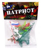 ABtoys PT-00741 Военный набор "Патриот", с тематическими аксессуарами, 9 предметов
