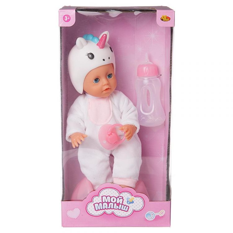 ABtoys (АБтойс) PT-01428 Пупс ABtoys Мой малыш Единорог, 25см, в наборе с аксессуарами, в коробке ABtoys (АБтойс) PT-01428 Пупс ABtoys Мой малыш Единорог, 25см, в наборе с аксессуарами, в коробке