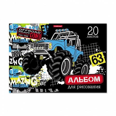 ErichKrause 49826ЕК Альбом для рисования ErichKrause Track Car А4 20 листов на клею ErichKrause 49826ЕК Альбом для рисования ErichKrause Track Car А4 20 листов на клею