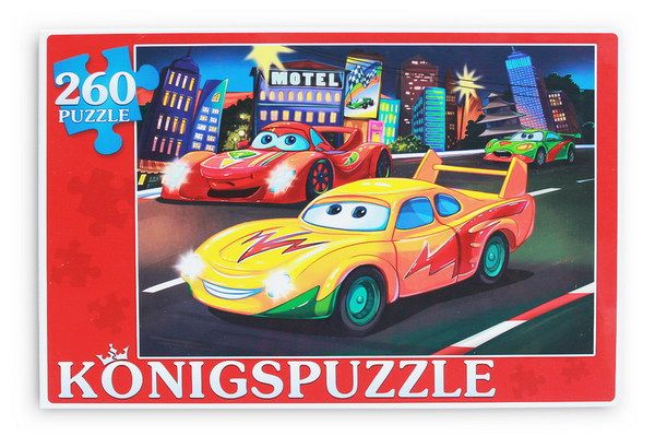 Konigspuzzle ПК260-5859 Пазл Ночные тачки, 260 элементов