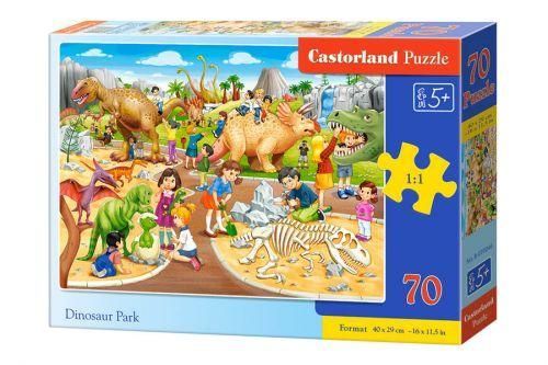 Castorland В-070046 Пазл Premium Парк динозавров, 70 деталей 