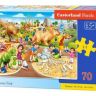 Castorland В-070046 Пазл Premium Парк динозавров, 70 деталей 