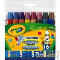 Crayola 58-8709 Набор мини-фломастеров с узорными наконечниками, 16 штук
